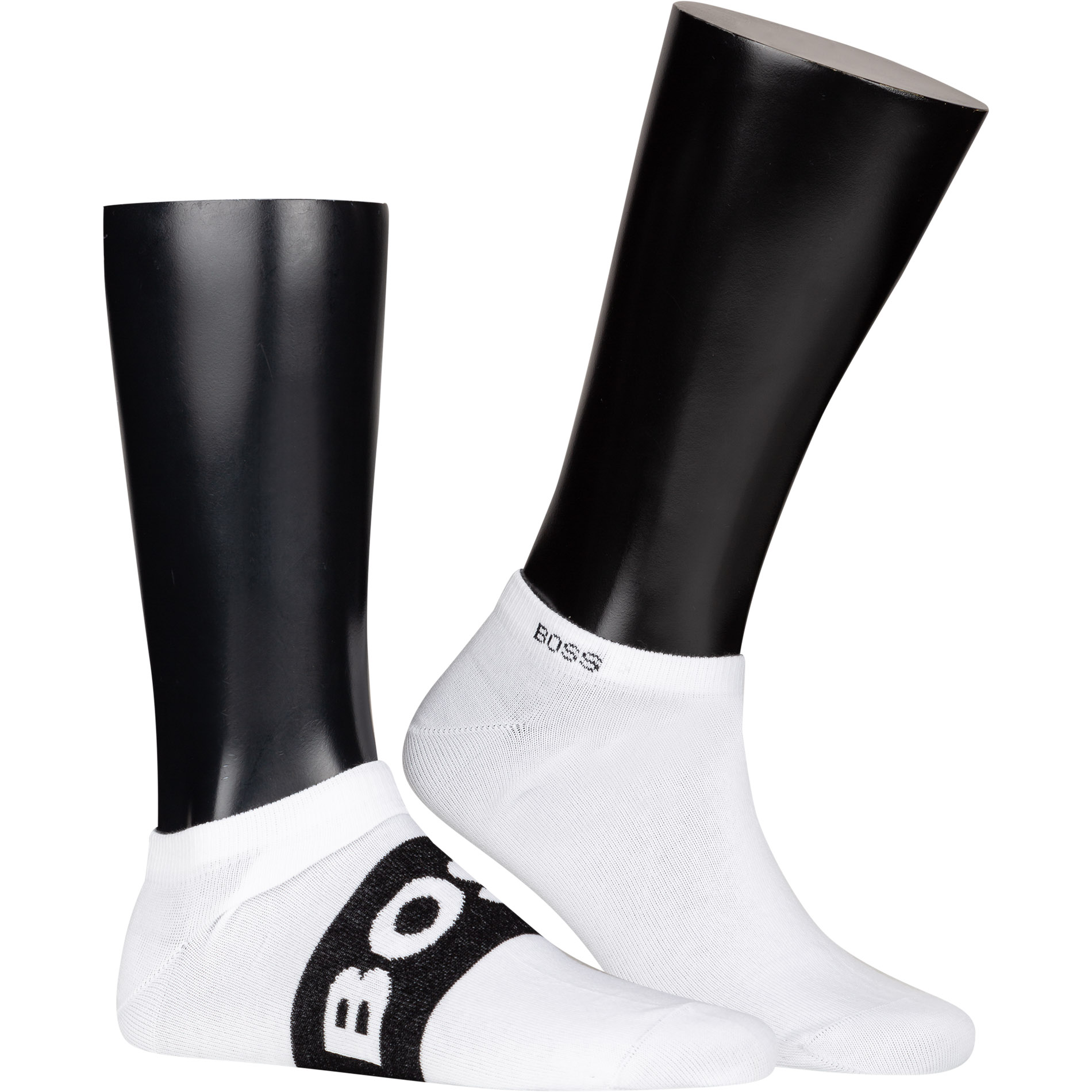 Boss Black Herren Sneakersocken Weiß Baumwolle & Mix Unifarben