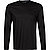 Longsleeve, Baumwolle, schwarz - schwarz