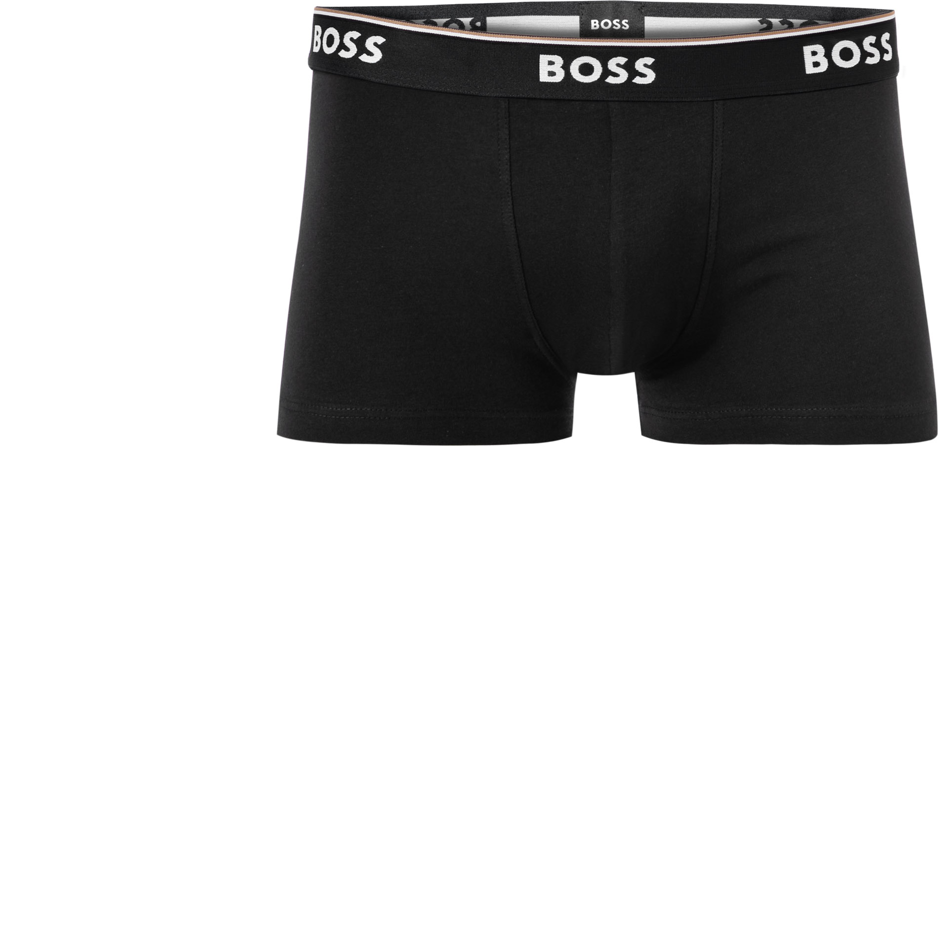 Boss Black Herren Trunks Schwarz Baumwolle & Mix Unifarben