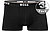 Trunks, Baumwoll-Stretch, schwarz - schwarz