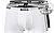 Trunks, Baumwoll-Stretch, weiß-grau-schwarz - weiß-grau-schwarz