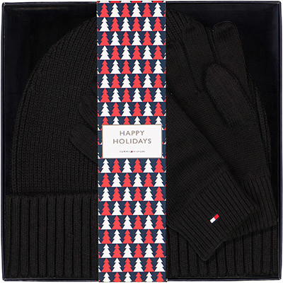 Tommy Hilfiger Mütze + Handschuhe AM0AM10490/BDS