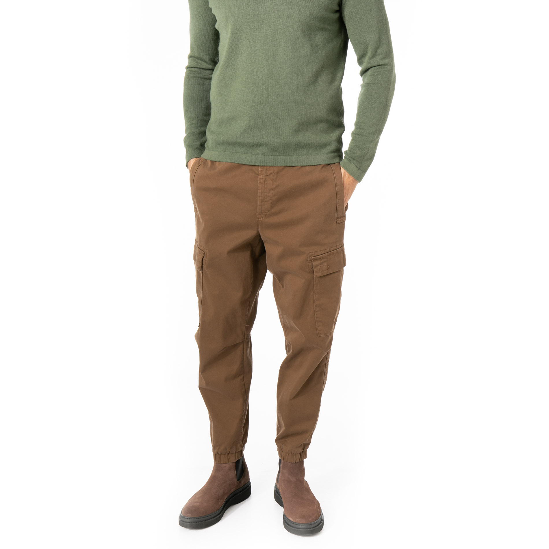 BOSS Orange Herren Cargohose braun