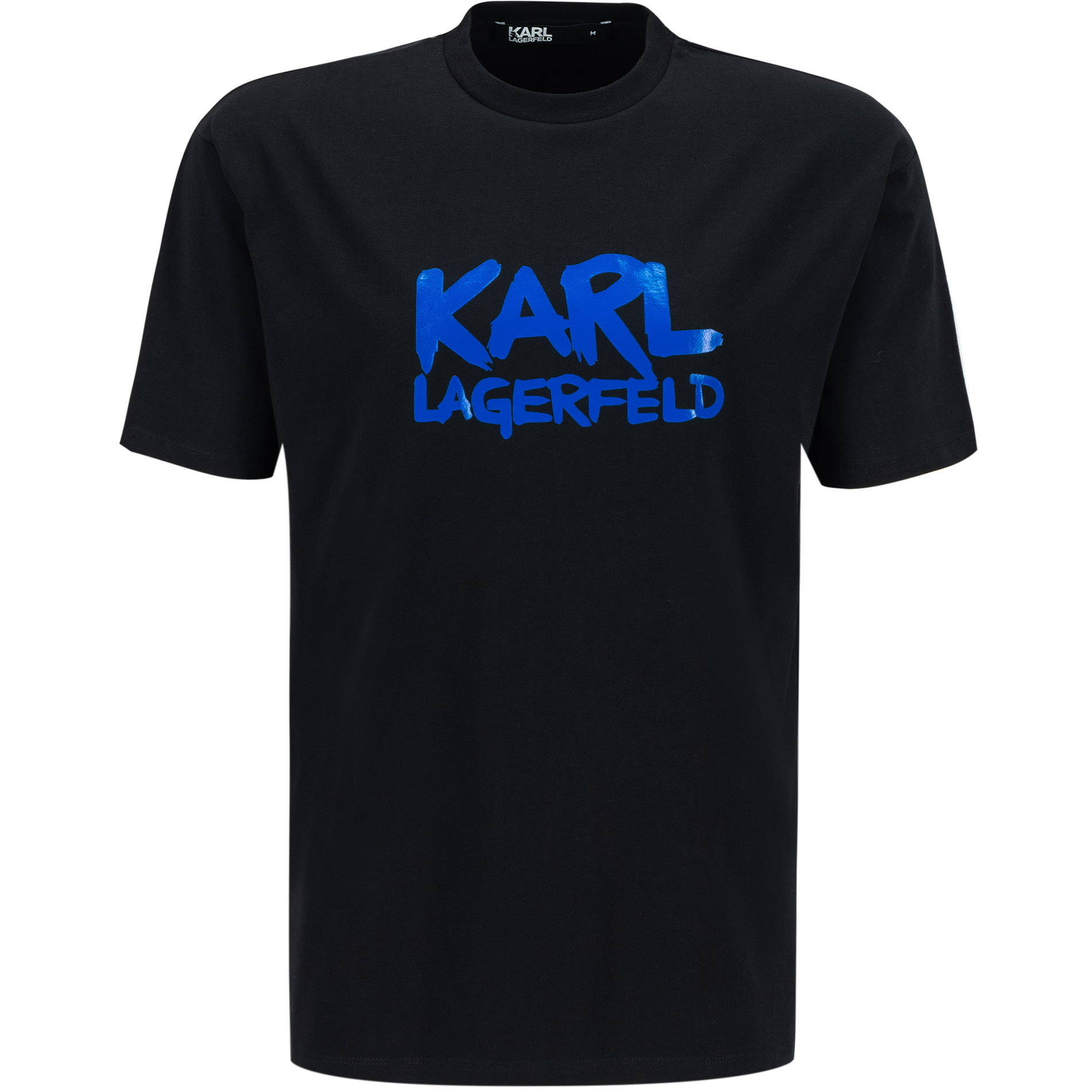 KARL LAGERFELD Herren T-Shirt schwarz Baumwolle