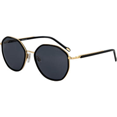 Sonnenbrille, Metallf, schwarz-gold