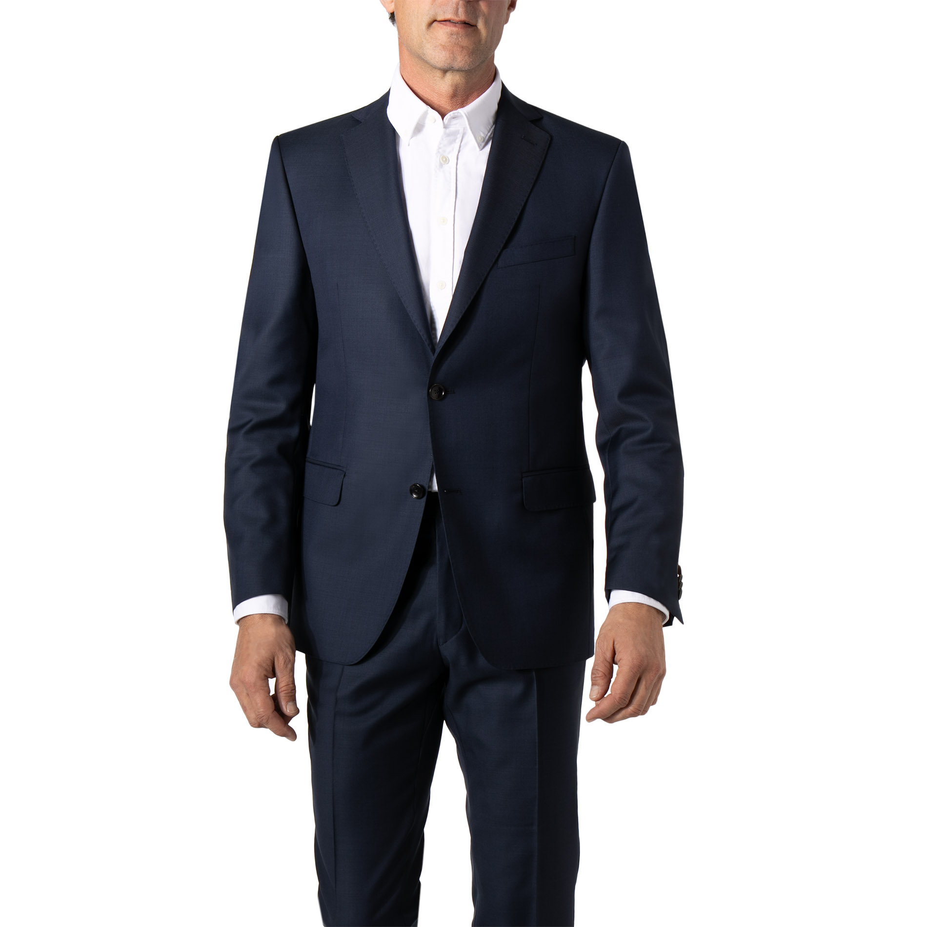 Carl Gross Herren Sakko blau Schurwolle