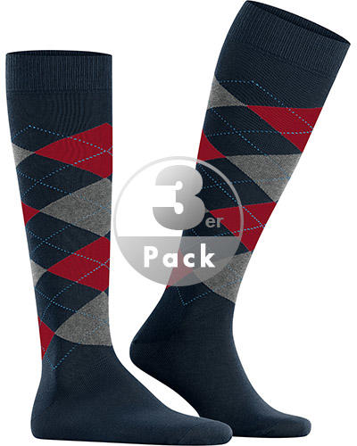 Burlington King Kniestrümpfe 3er Pack 21724/6120