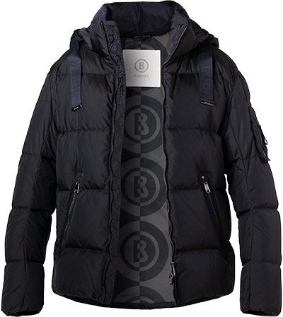 Daunenjacke, Mikrofaser, dunkelblau