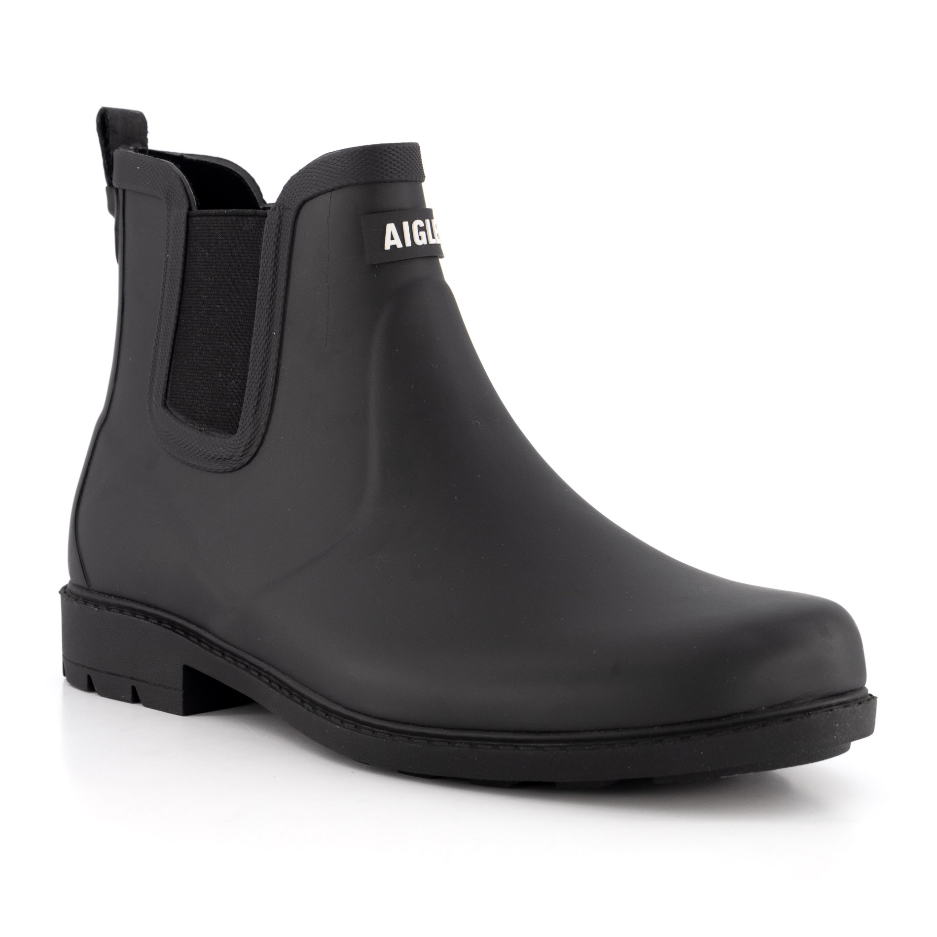 Aigle Herren Chelsea Boots schwarz Gummi