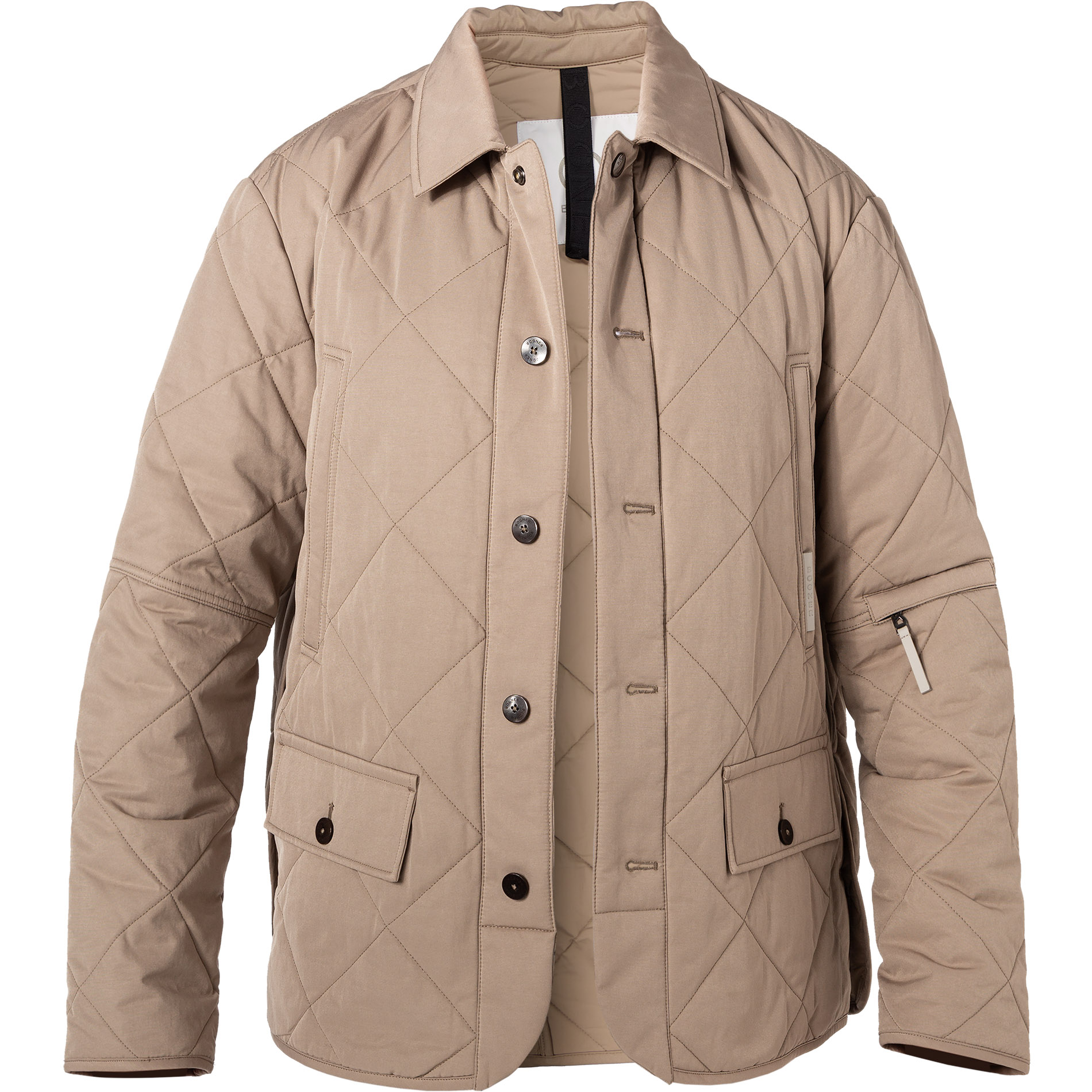 BOGNER Herren Steppjacke beige Baumwolle unifarben
