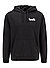 Hoodie, Baumwolle, schwarz - black