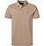 Polo-Shirt, Slim Fit, Baumwoll-Piqué, taupe - taupe