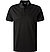 Polo-Shirt, Baumwoll-Piqué, schwarz - schwarz