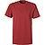 T-Shirt, Regular Fit, Baumwolle, Extra lang, rot - dunkelrot