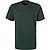 T-Shirt, Regular Fit, Baumwolle, Extra lang, dunkelgrün - dunkelgrün