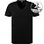 T-Shirts, Modern Fit, Baumwoll-Stretch, schwarz - schwarz