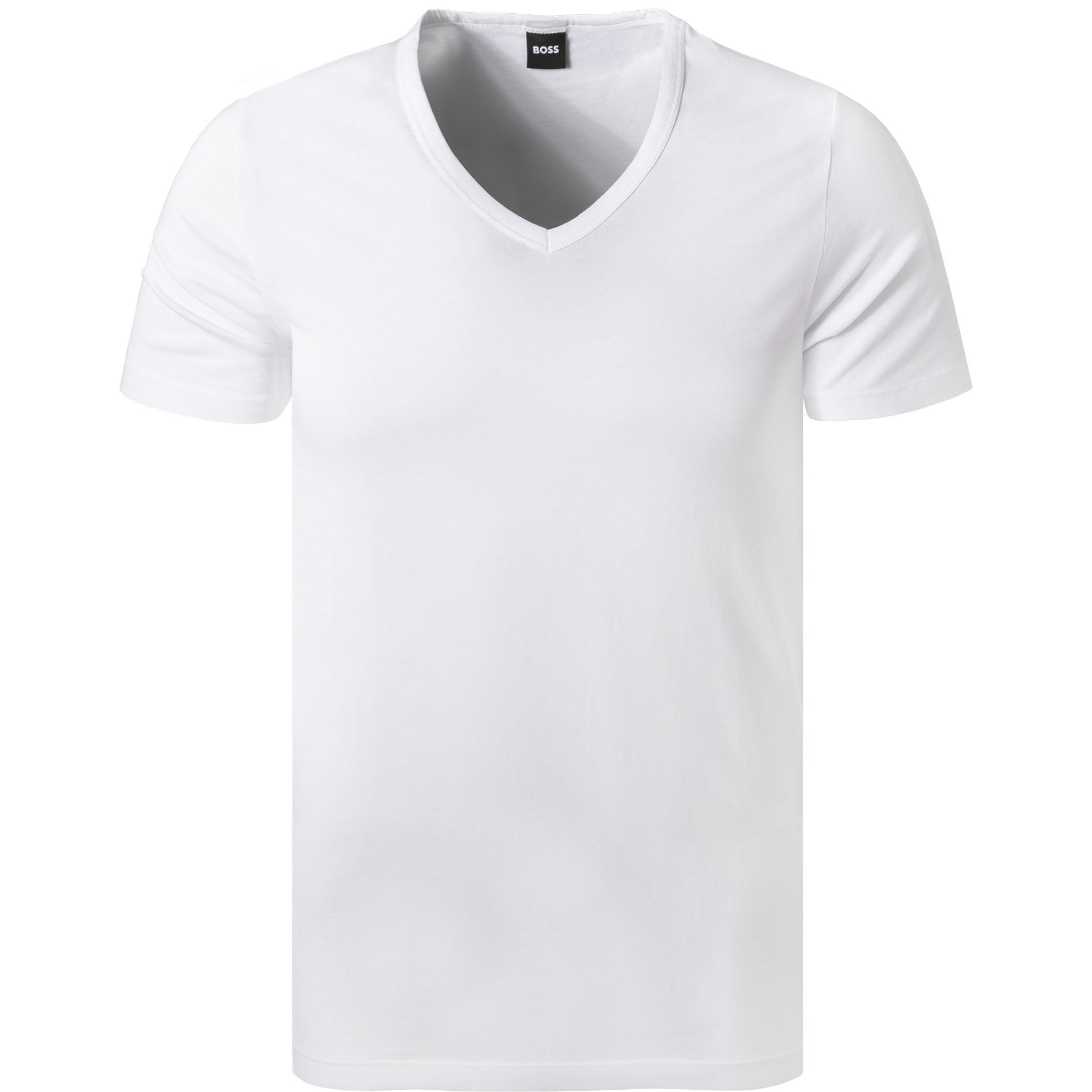 BOSS Black Herren T-Shirts weiß Baumwolle & Mix unifarben