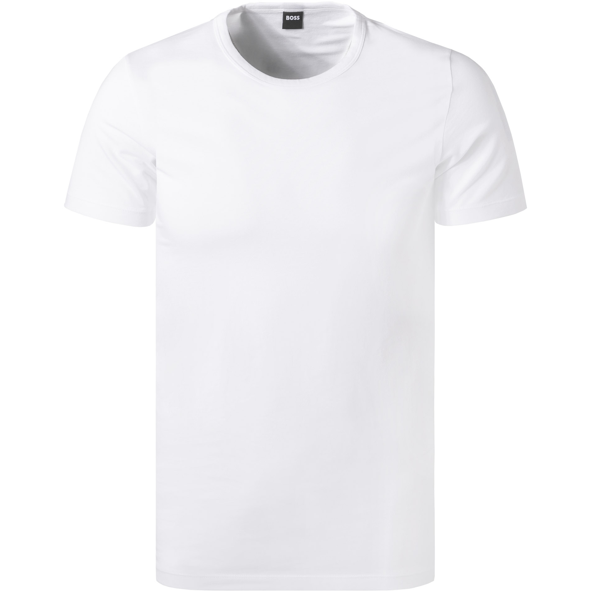 BOSS Black Herren T-Shirts weiß Baumwolle & Mix unifarben