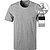 T-Shirts, Baumwolle, schwarz-grau-weiß - weiß-grau-schwarz