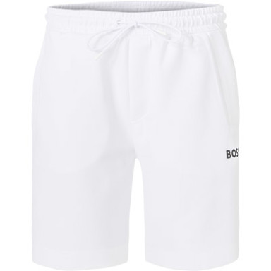 Sweatshorts, Baumwolle, weiß