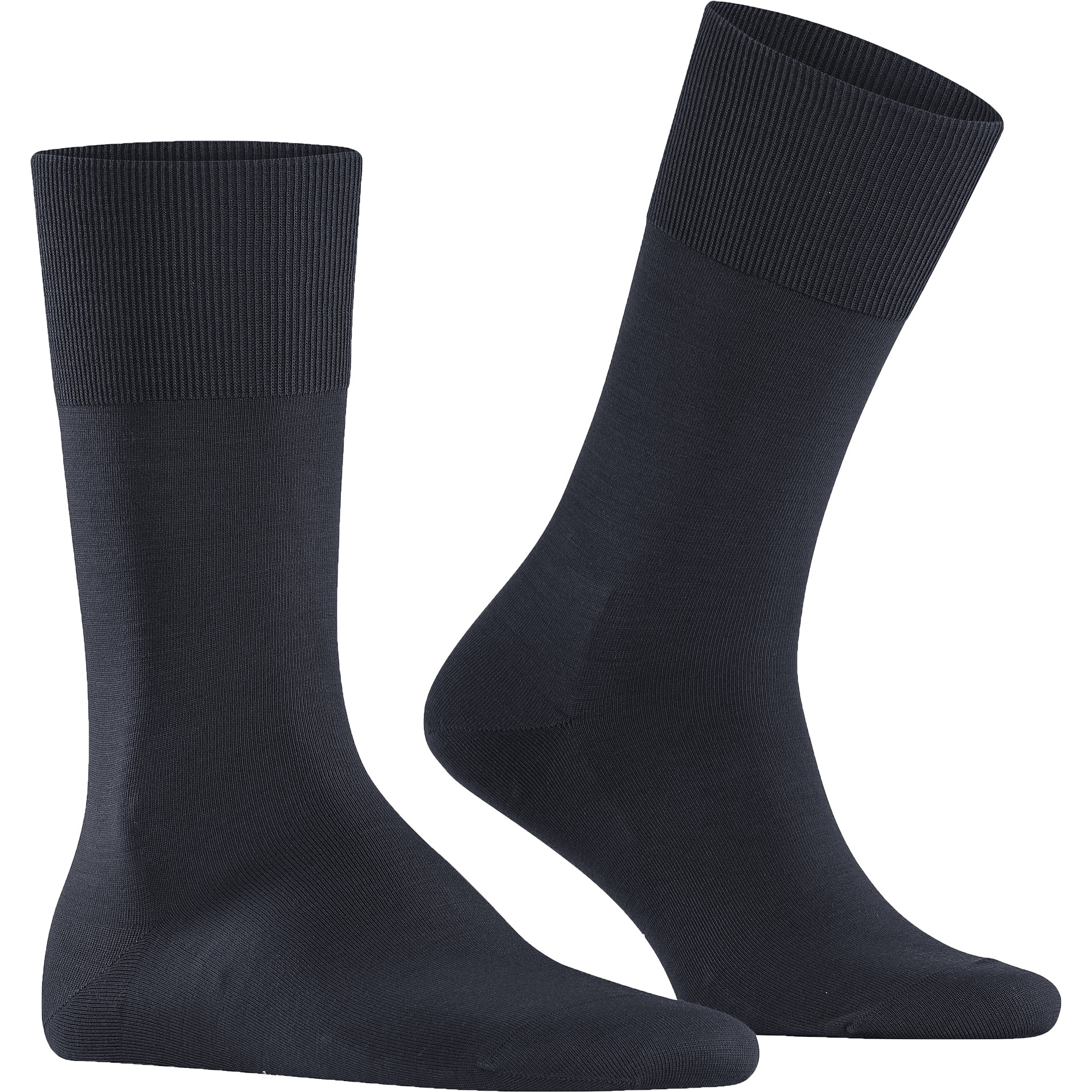 Falke Herren Socken blau Merinowolle unifarben