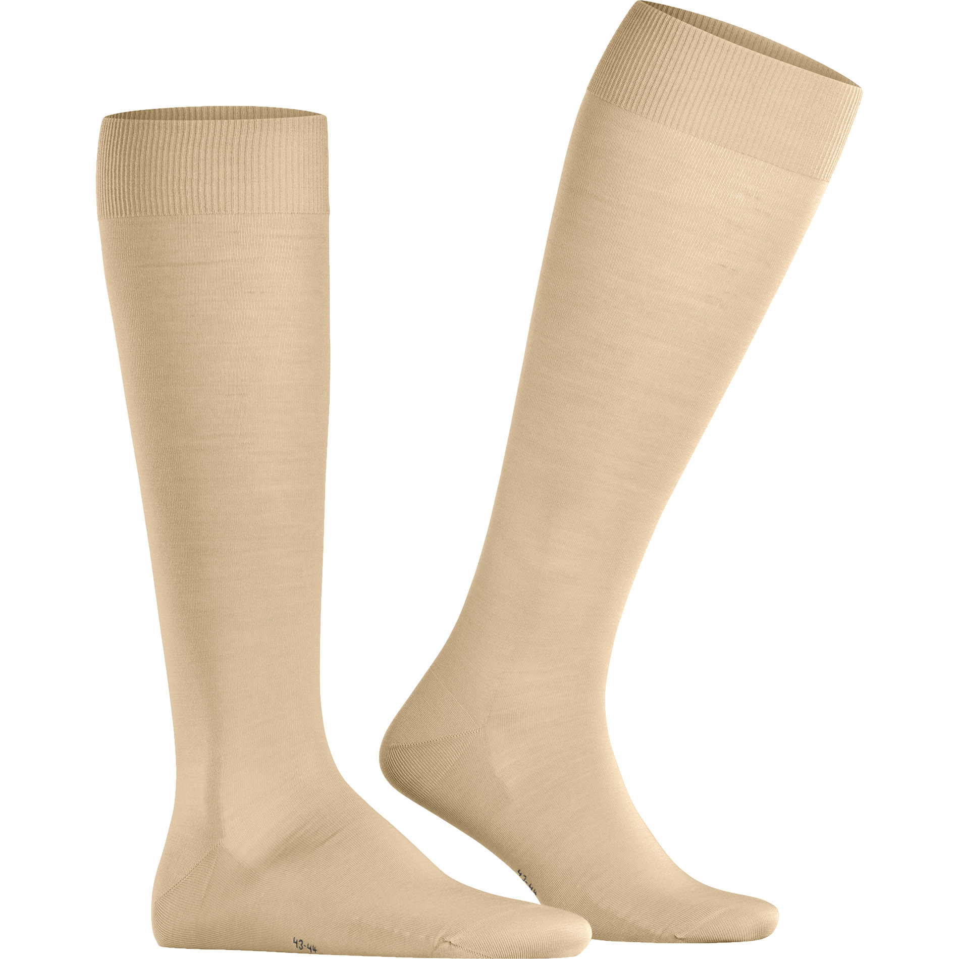 Falke Herren Kniestrümpfe beige Mikrofaser/Funktion unifarben