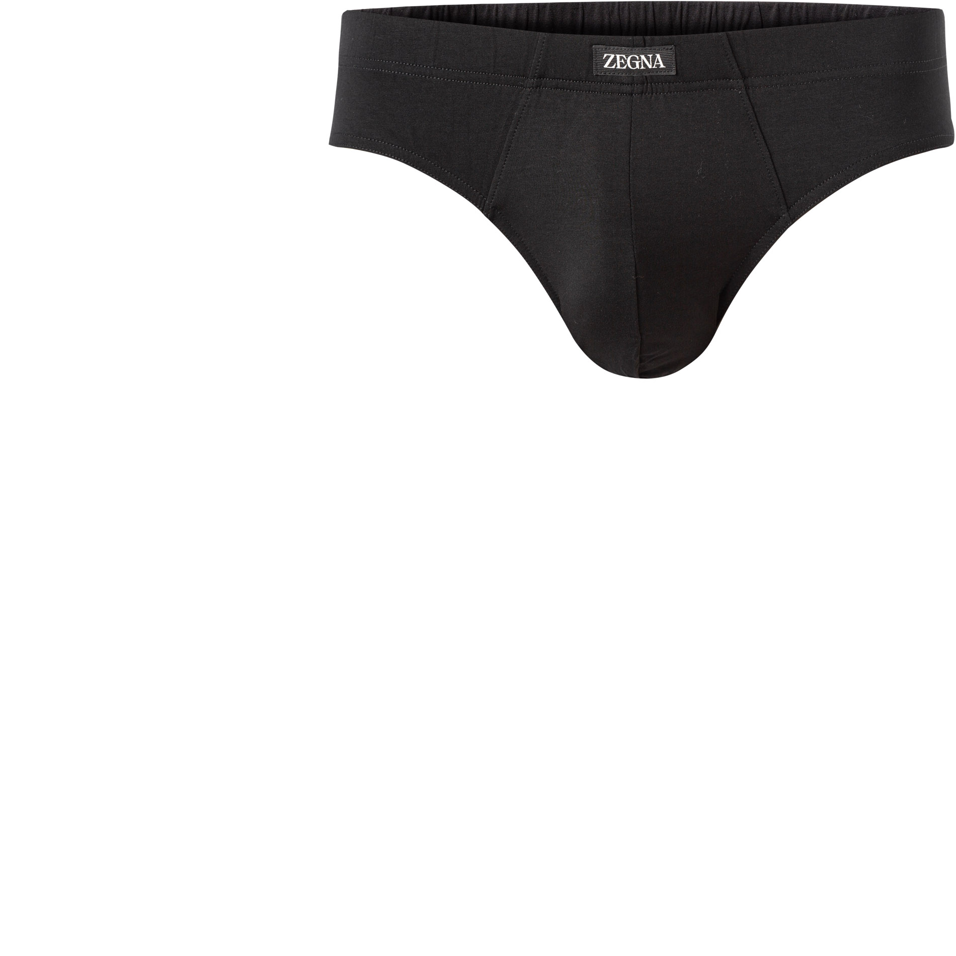 Ermenegildo Zegna Herren Slip schwarz Viskose unifarben