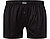 Boxershorts, Baumwoll-Jersey, schwarz - schwarz