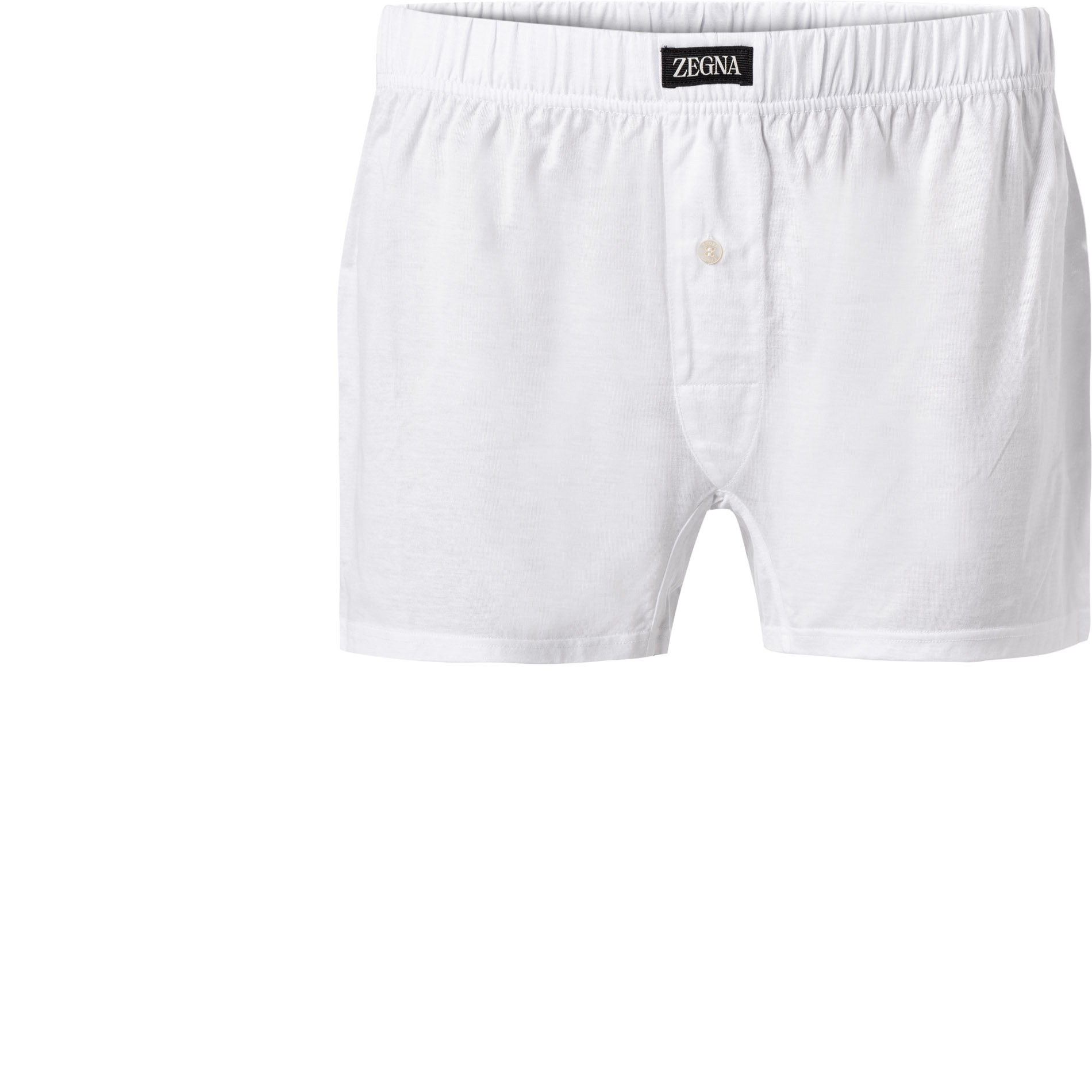 Ermenegildo Zegna Herren Boxershorts weiß Baumwolle unifarben