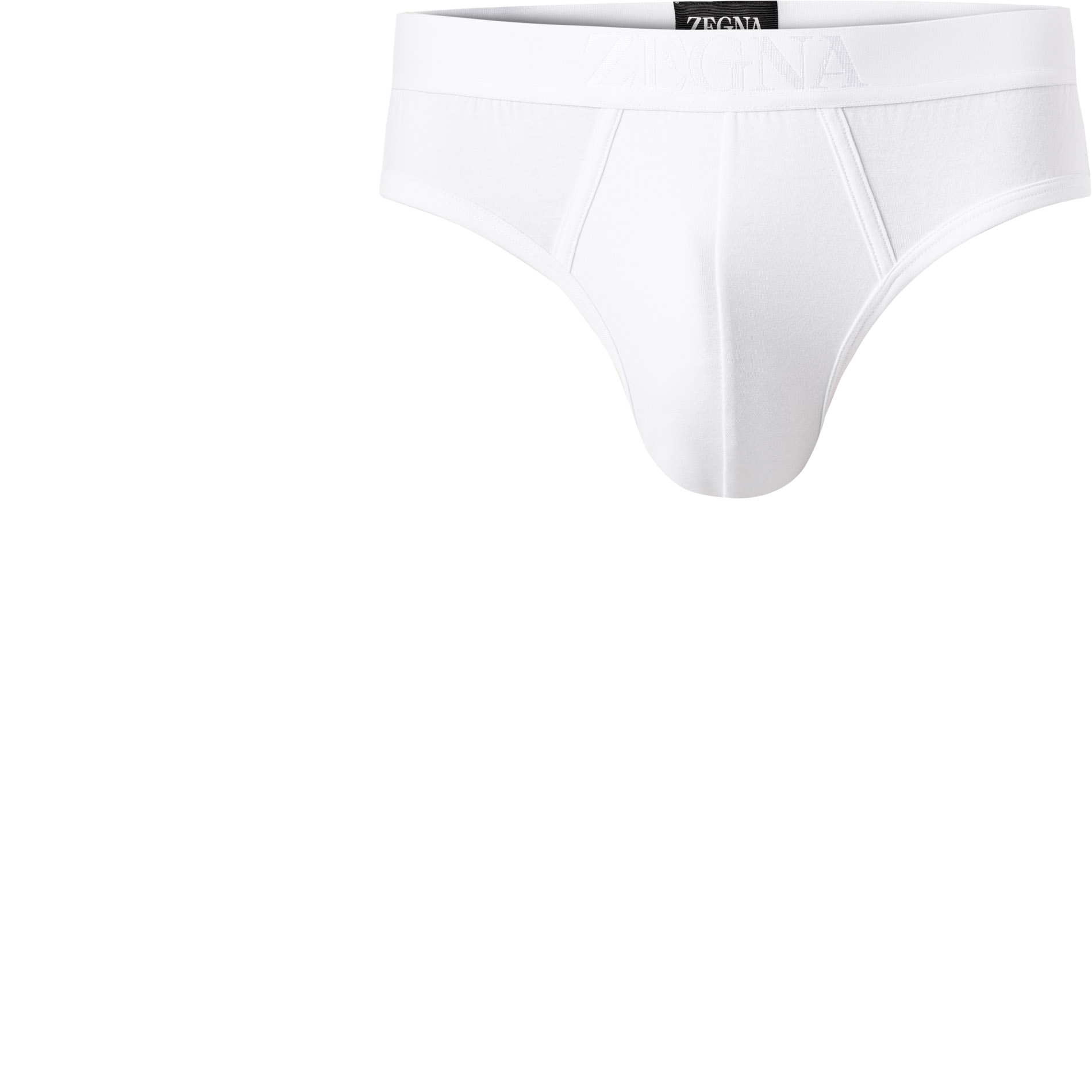 Ermenegildo Zegna Herren Slips schwarz Baumwolle unifarben