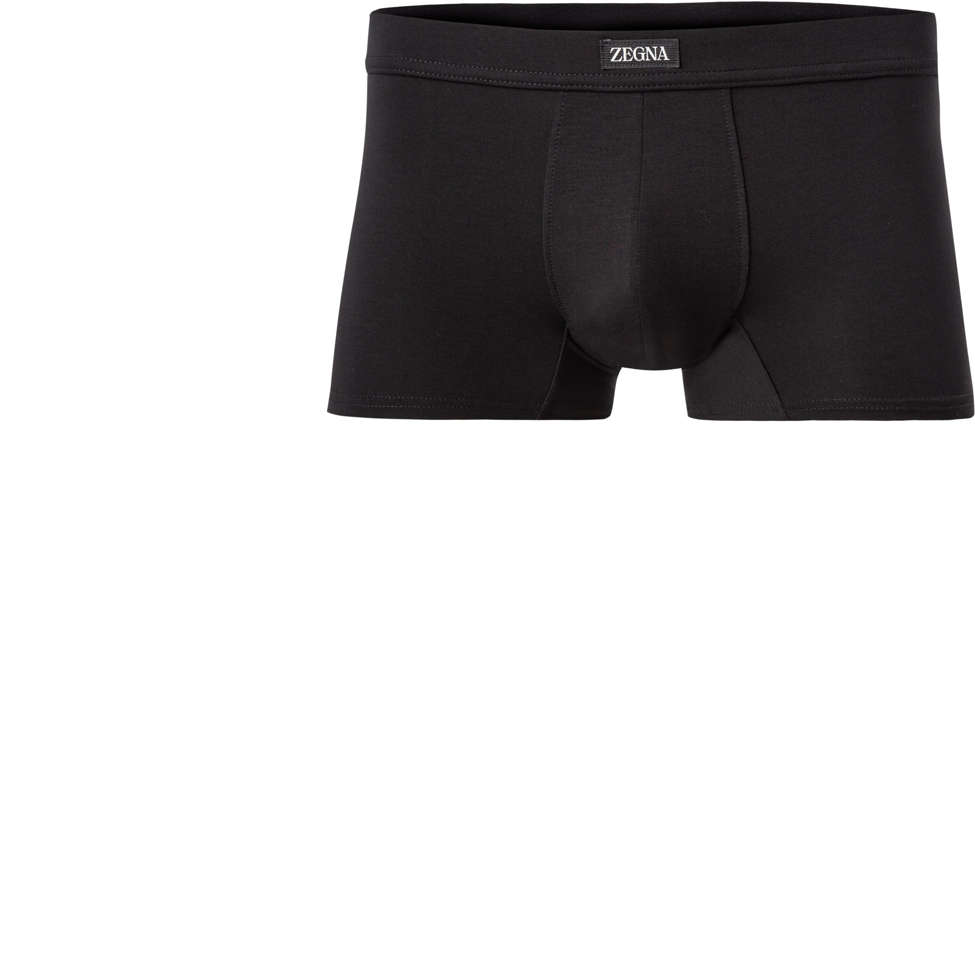 Ermenegildo Zegna Herren Trunk schwarz Viskose unifarben