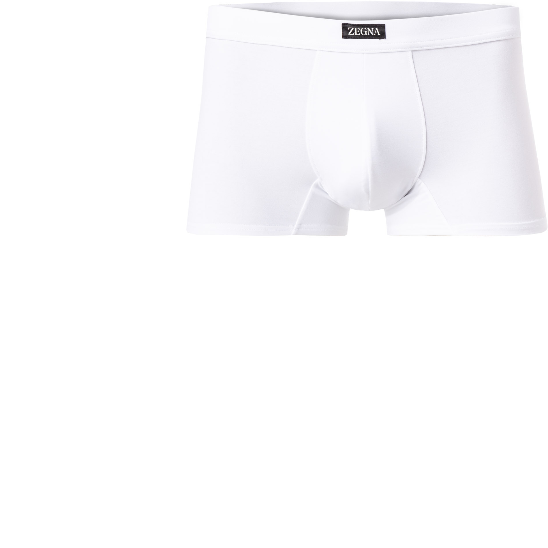 Ermenegildo Zegna Herren Trunk weiß Viskose unifarben