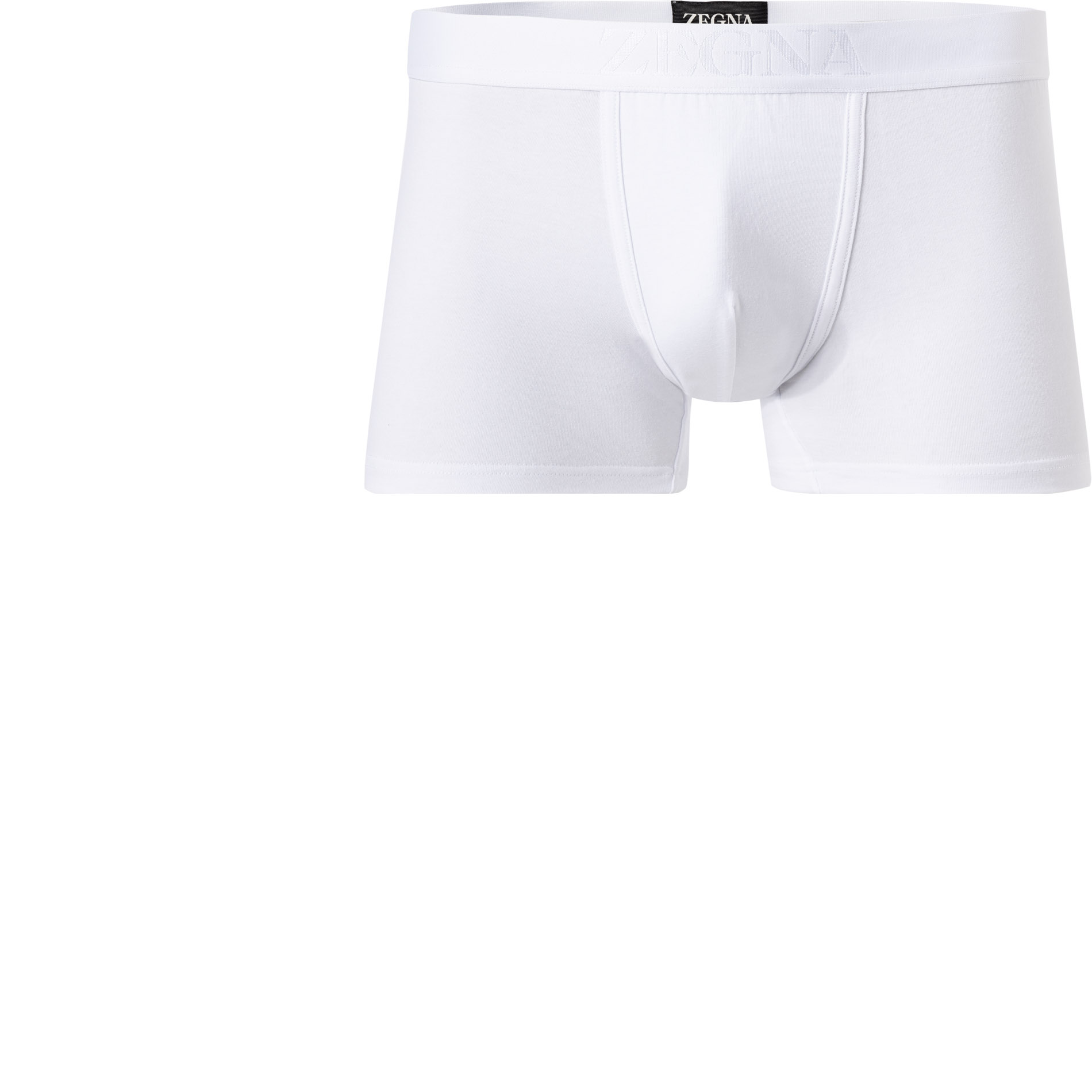 Ermenegildo Zegna Herren Trunks weiß Baumwolle unifarben
