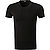 T-Shirt, Baumwoll-Stretch, schwarz - schwarz