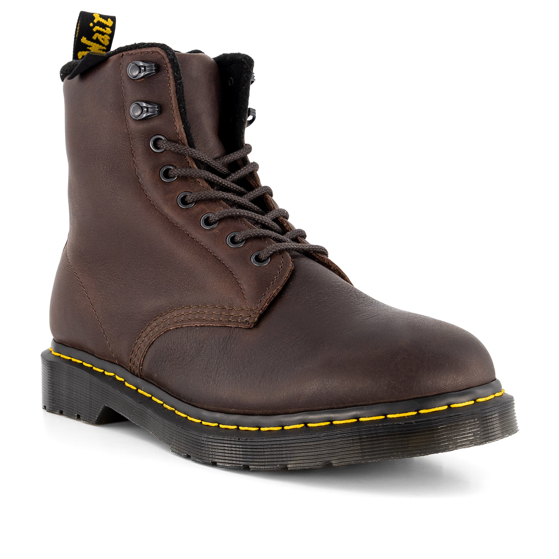 Dr. Martens Herren Schnürboots braun Glattleder