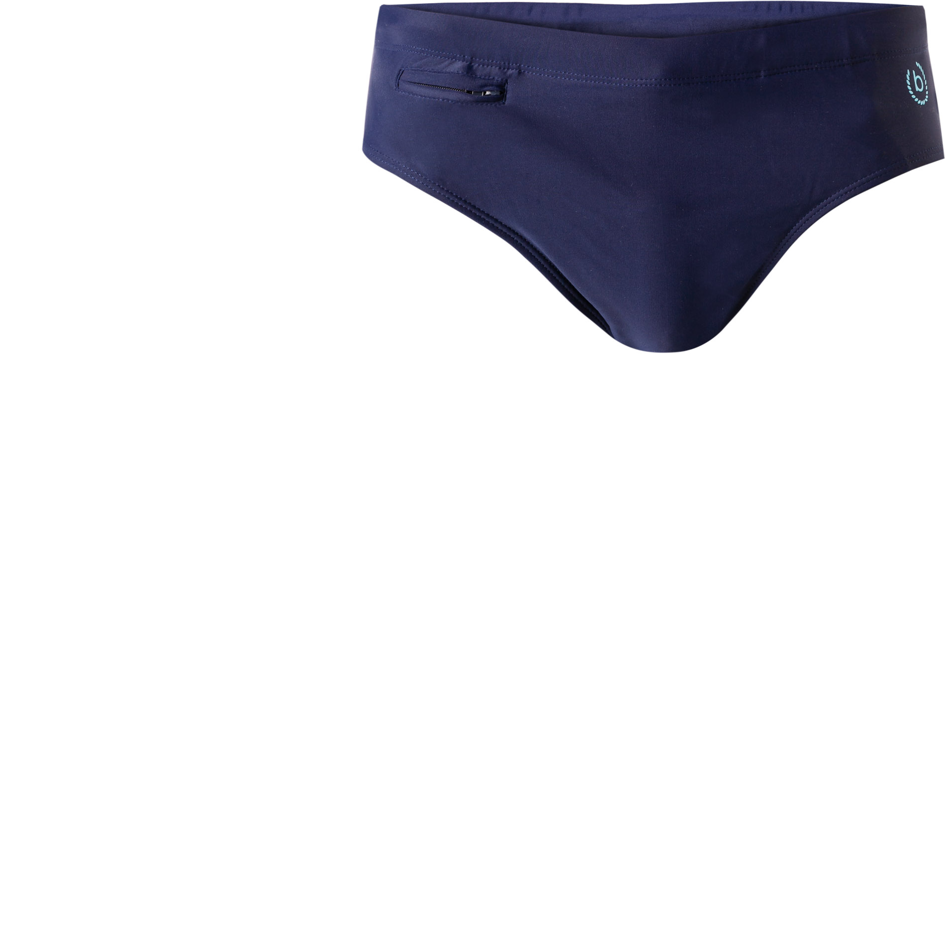 bugatti Herren Badeslip blau Mikrofaser unifarben