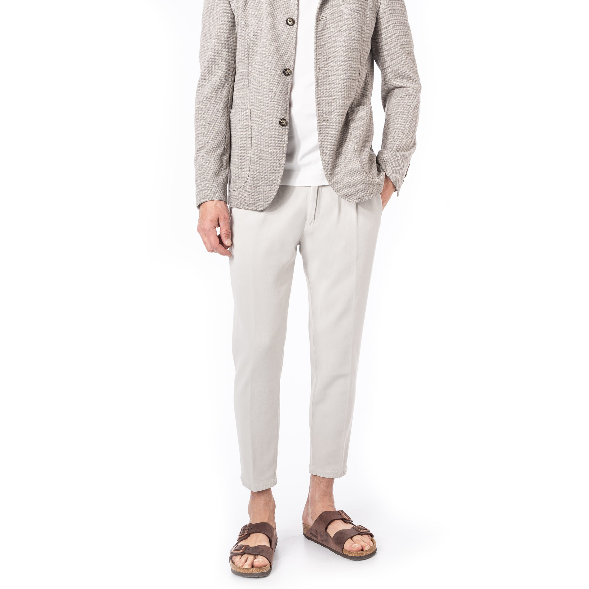JOOP! Herren Bundfaltenhose beige