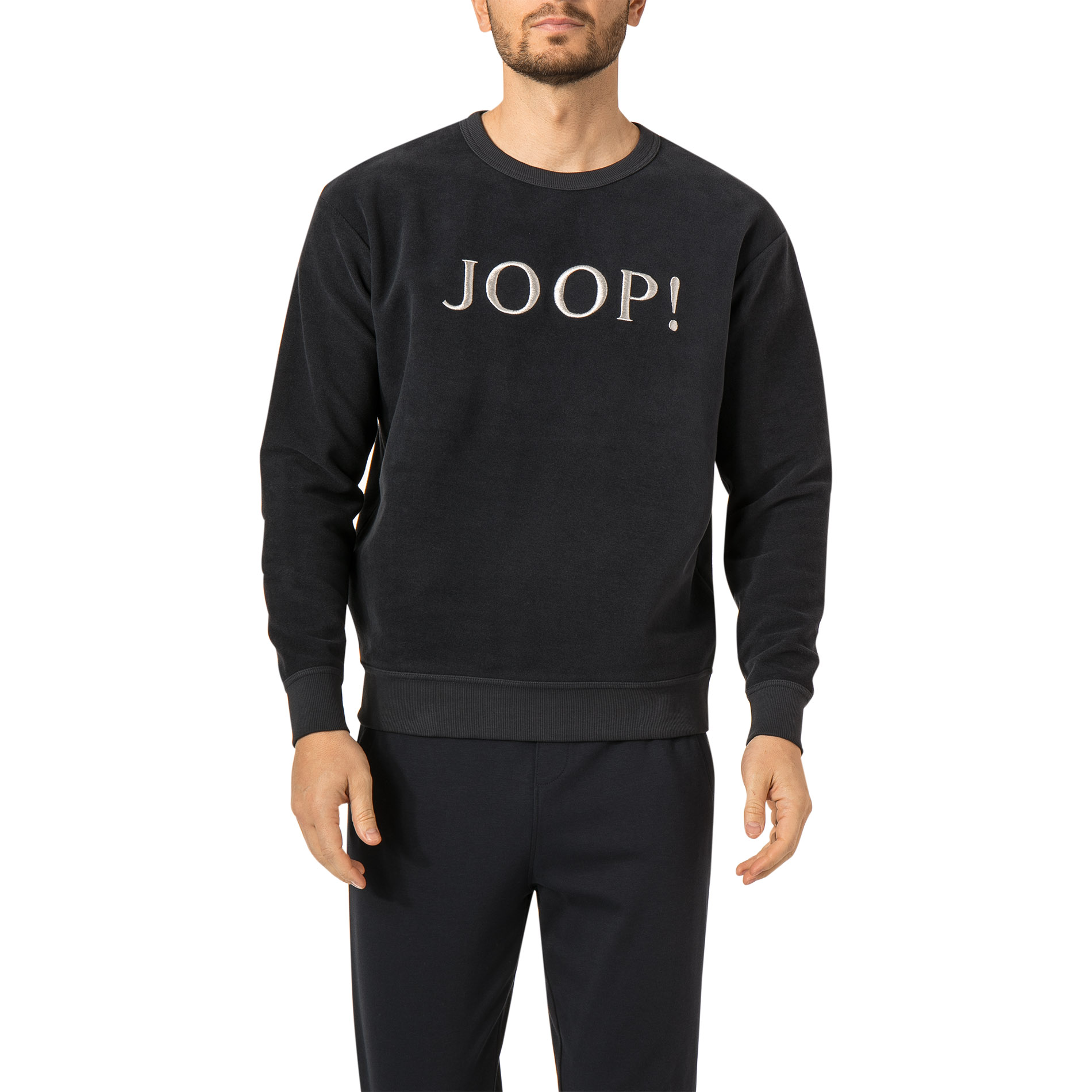 JOOP! Herren Sweatshirt blau Baumwolle & Mix unifarben