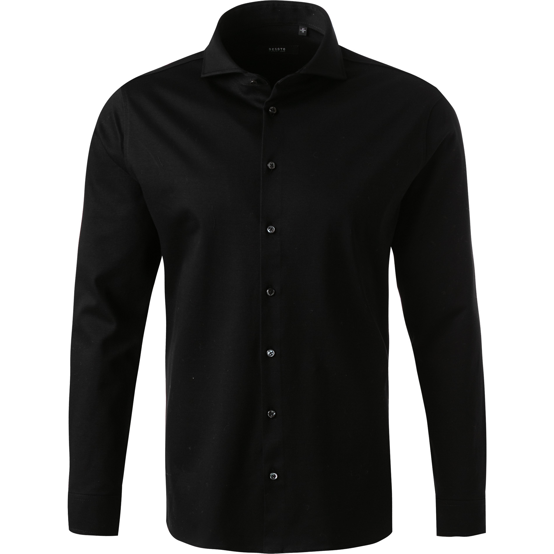 DESOTO Herren Hemd schwarz Jersey