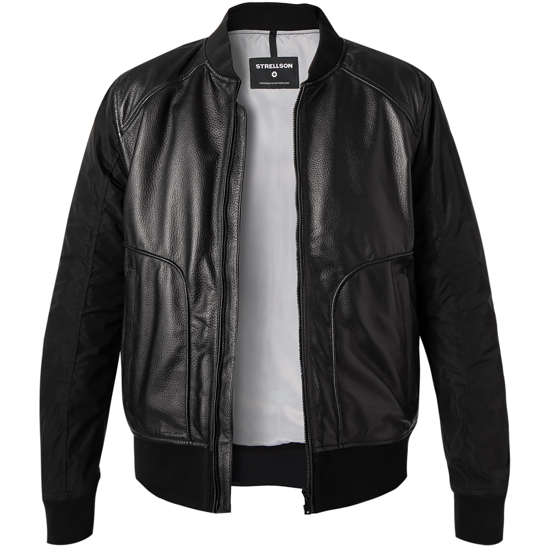 Strellson Jacke Lederjacke Herren Lederjacke Wells, Braun Im