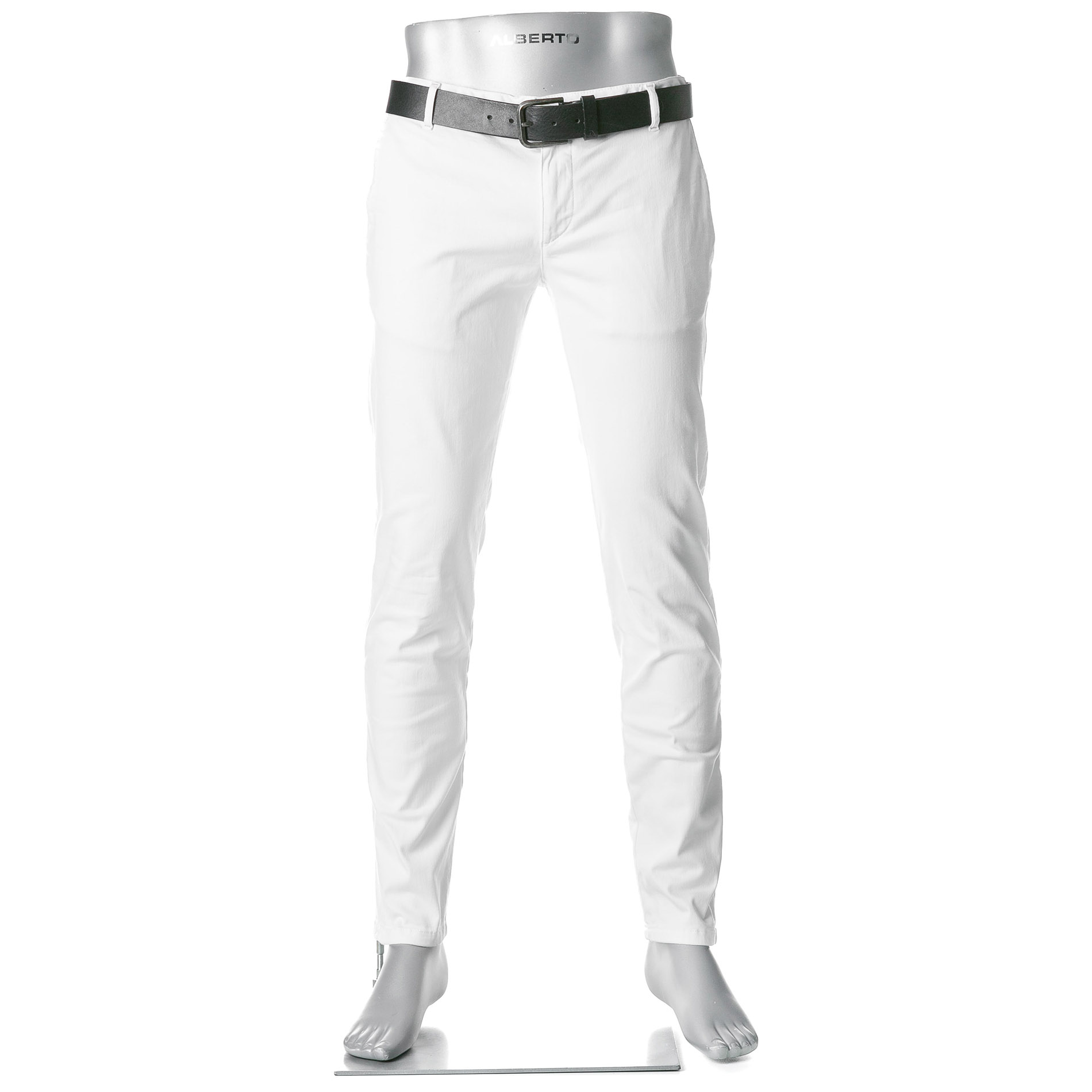 Alberto Herren Denim weiß Slim Fit