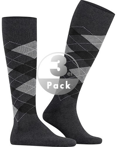 Burlington King Kniestrümpfe 3er Pack 21724/3985