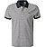 Polo-Shirt, Baumwoll-Piqué, navy-weiß gestreift - navy-weiß