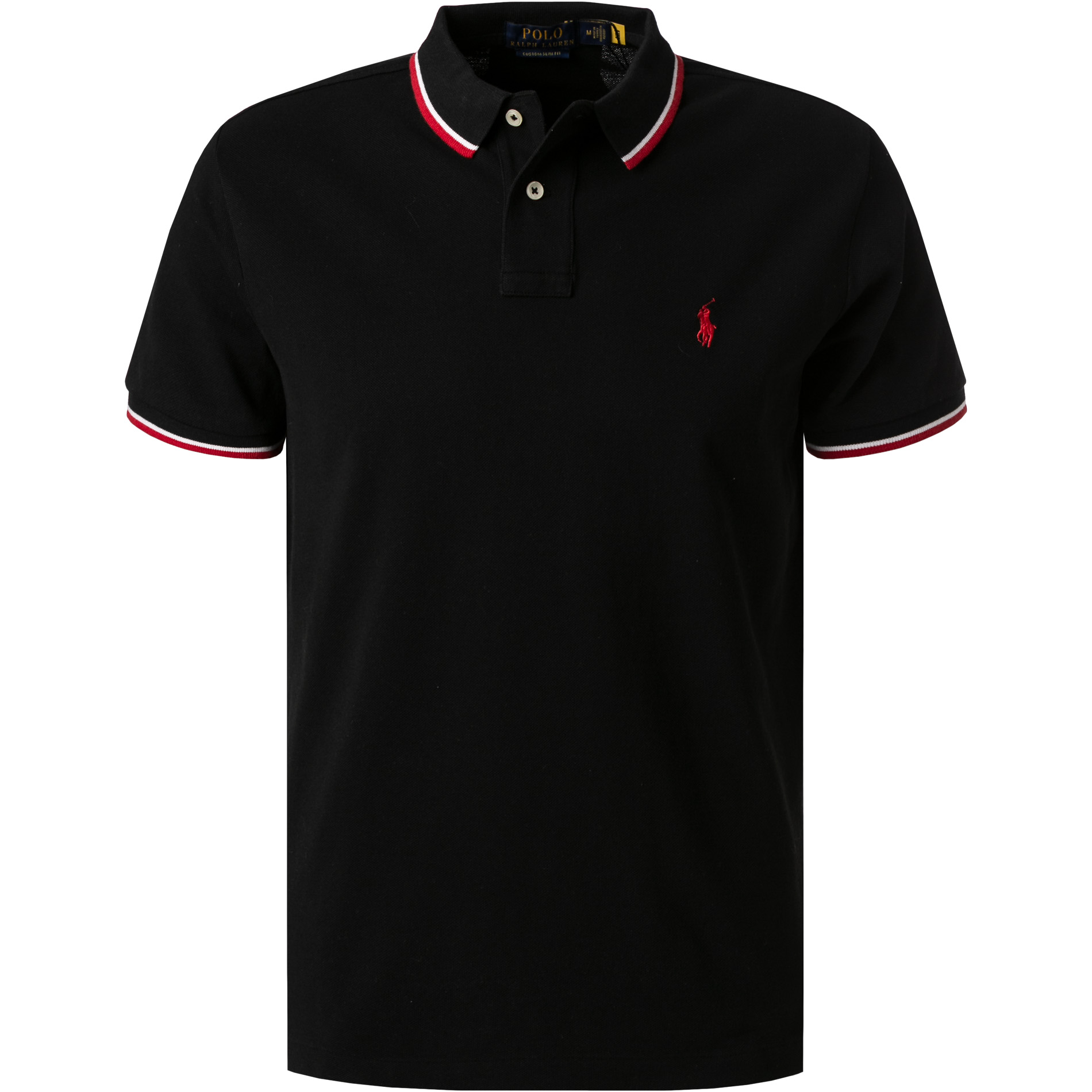 Polo Ralph Lauren Herren Polo-Shirt schwarz Slim Fit