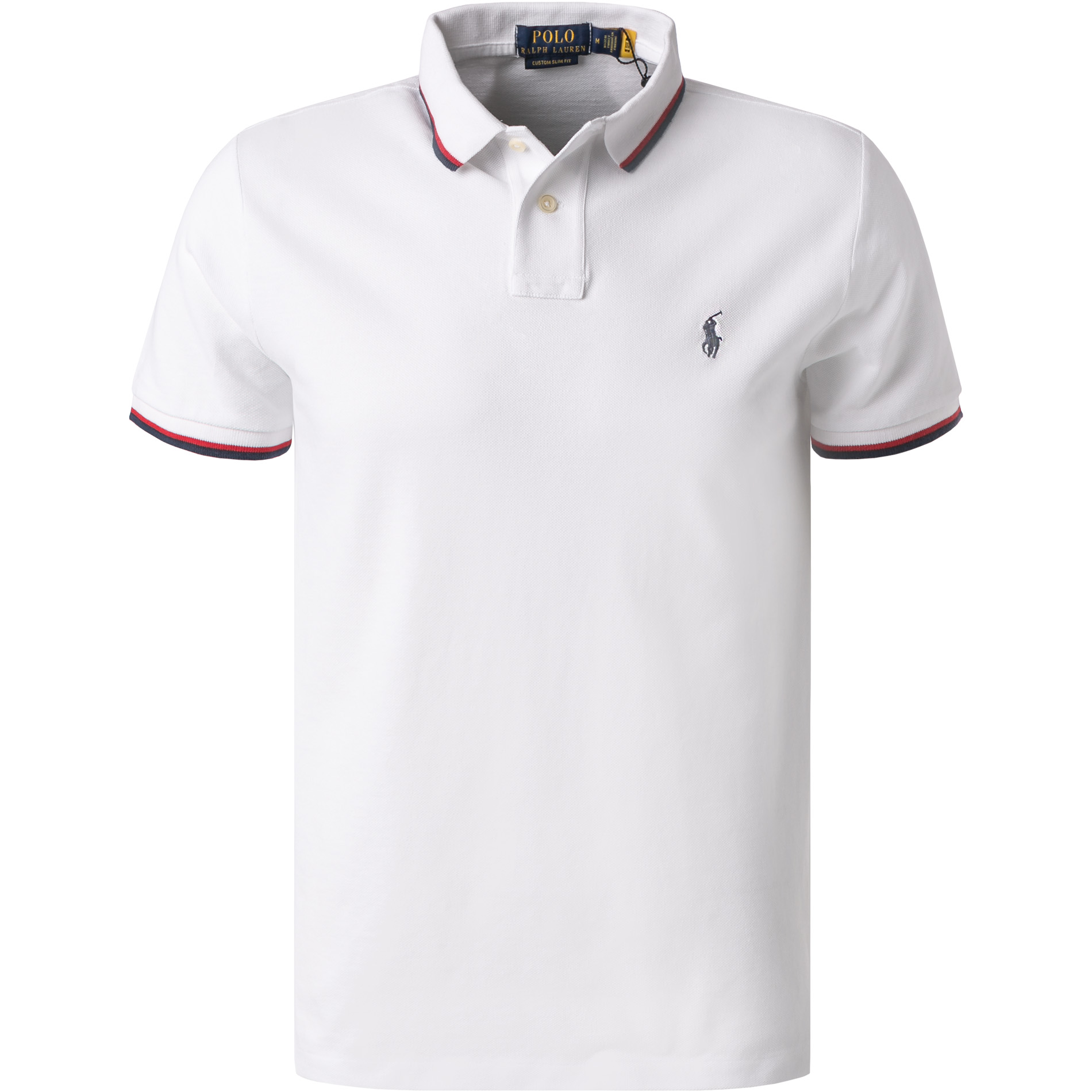 Polo Ralph Lauren Herren Polo-Shirt weiß Slim Fit