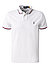Polo-Shirt, Custom Slim Fit, Baumwoll-Piqué, weiß - weiß
