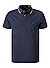 Polo-Shirt, Custom Slim Fit, Baumwoll-Piqué, navy - navy