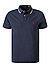 Polo-Shirt, Custom Slim Fit, Baumwoll-Piqué, navy - navy