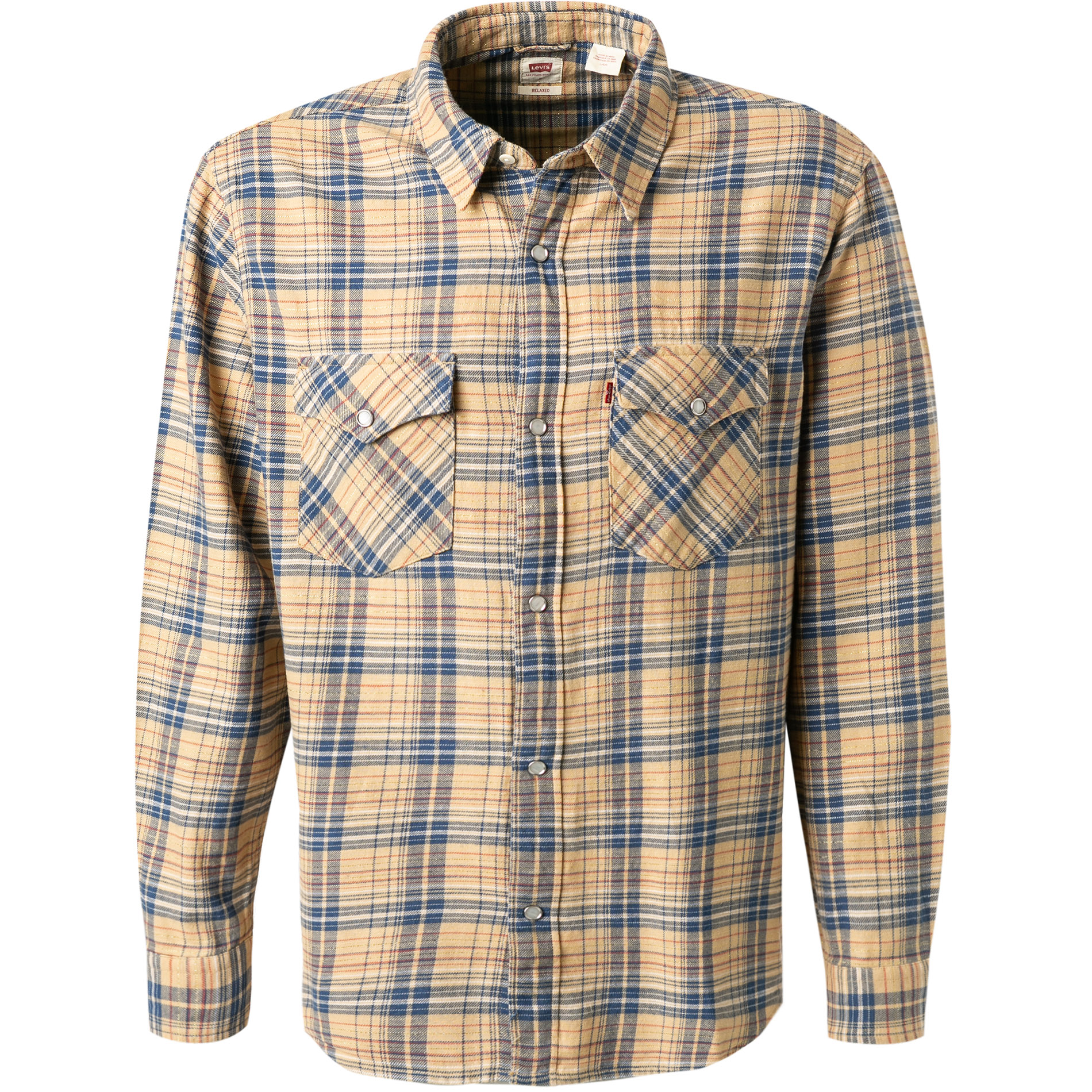 Levi's® Herren Overshirt blau Baumwolle kariert