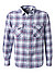 Overshirt, Relaxed Fit, Baumwolle, blau-rot kariert - hellblau-rot-weiß